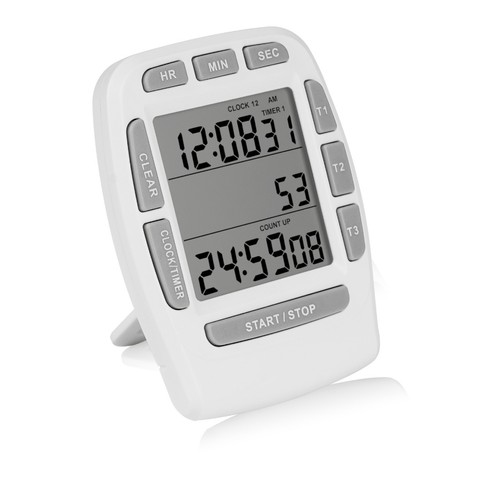 Digital timer with - large, lcd